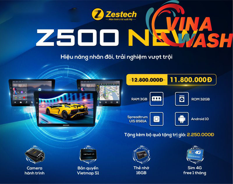 Cấu hình màn hình ô tô Zestech Z500 New