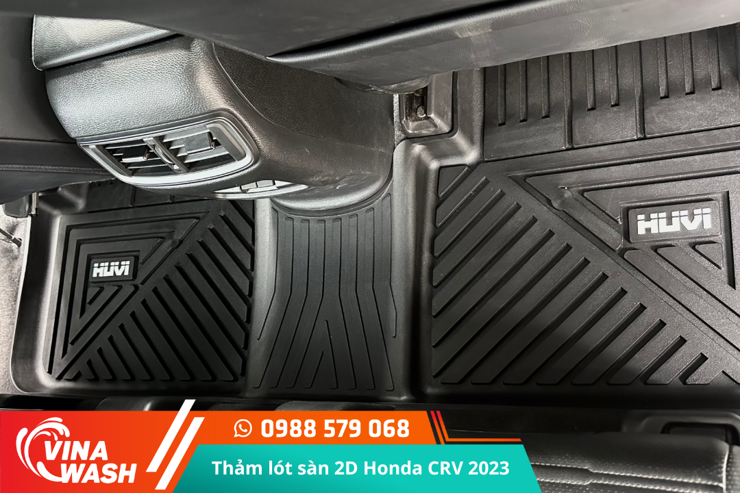 Thảm lót sàn cao su đúc Huvi xe Honda CRV 2023