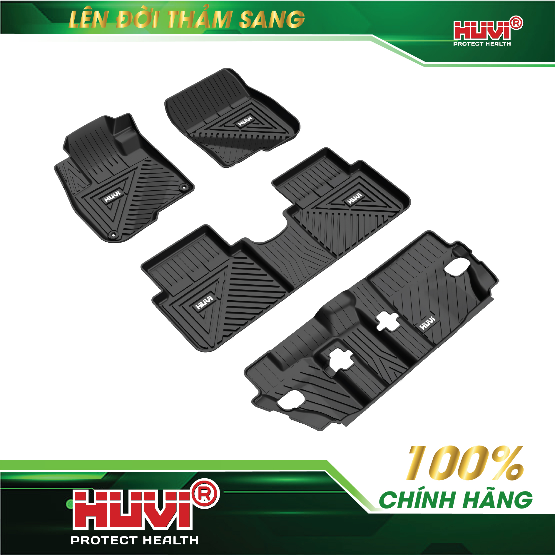 Thảm lót sàn cao su đúc Huvi xe Honda CRV 2023