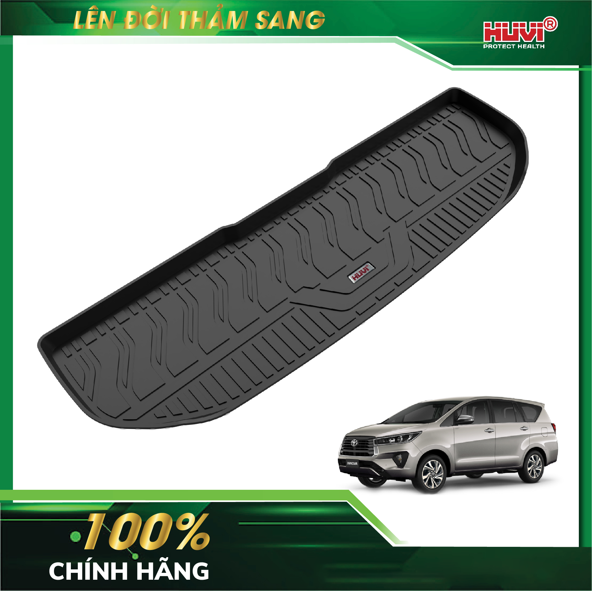 Thảm lót sàn cao su đúc Huvi xe Toyota Innova