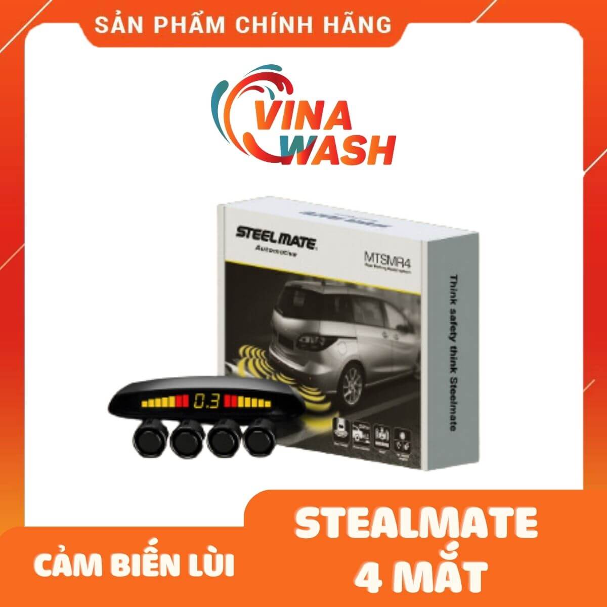 Cảm biến lùi Stealmate 4 mắt