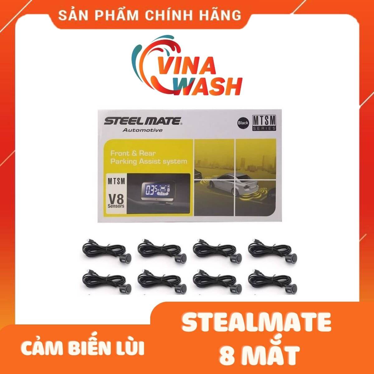 Cảm biến lùi Stealmate 8 mắt