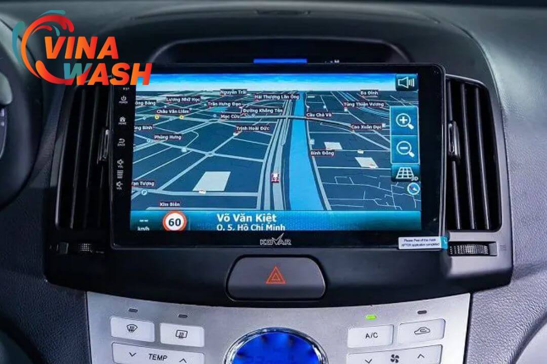 Phần mềm Google Maps trên màn android Kovar T1 ô tô