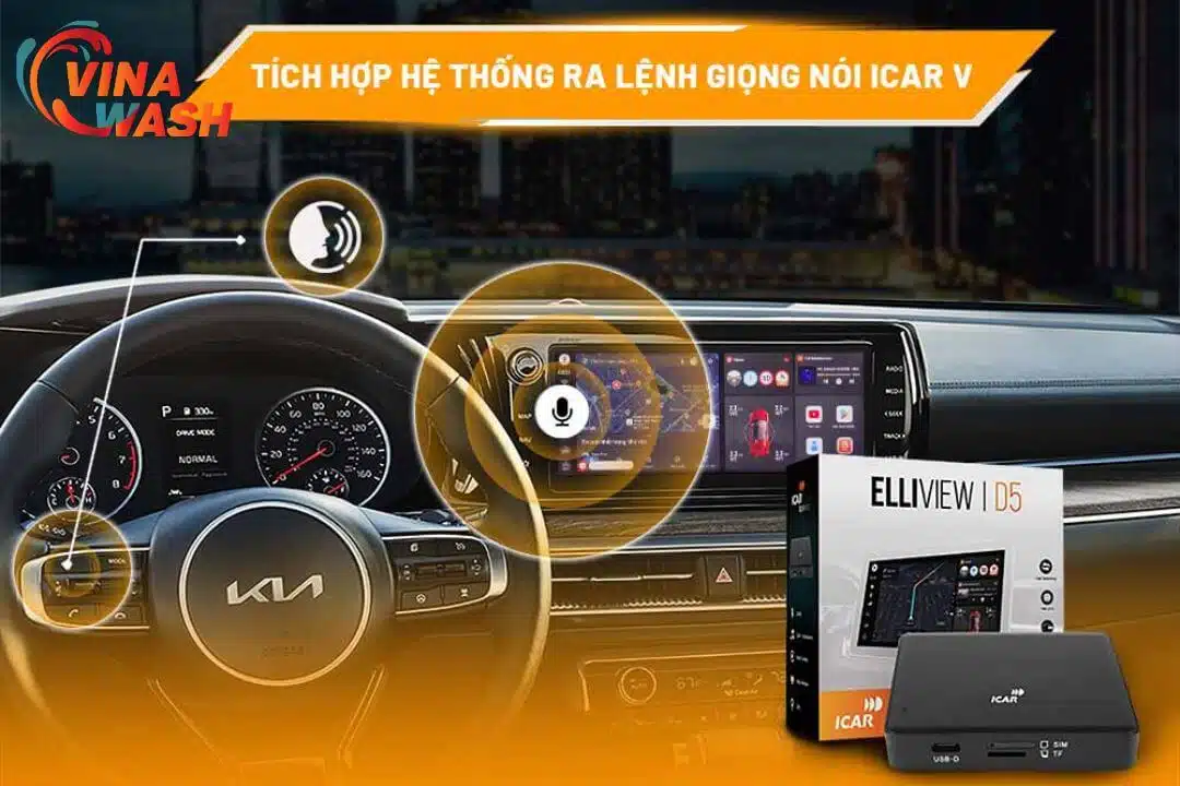 Điều khiển siêu tiện ích xe bằng giọng nói ICAR V