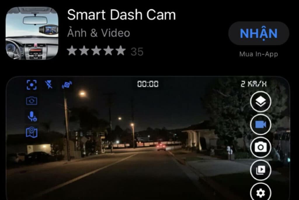 Phần mềm Camera hành trình Smart Dash cam