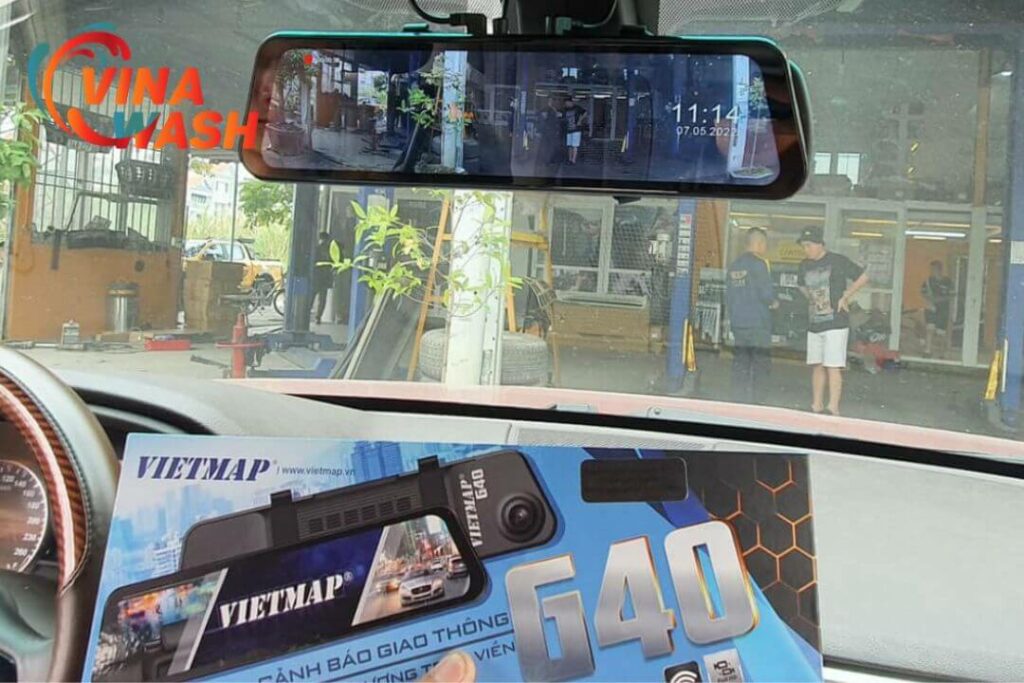 Camera hành trình VietMap tích hợp camera lùi G40