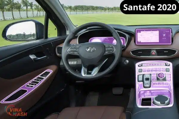 Dán PPF nội thất xe Hyundai Santafe 2020