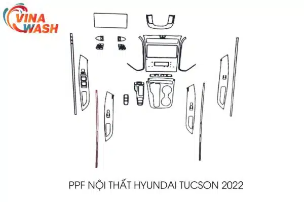 Dán PPF nội thất xe Hyundai Tucson