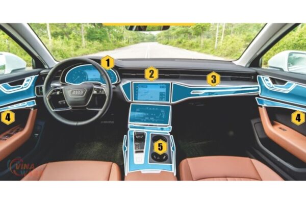 Dán PPF nội thất xe Audi A6 2024