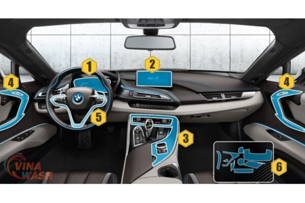 Vị trí Dán PPF nội thất xe BMW i8 2020