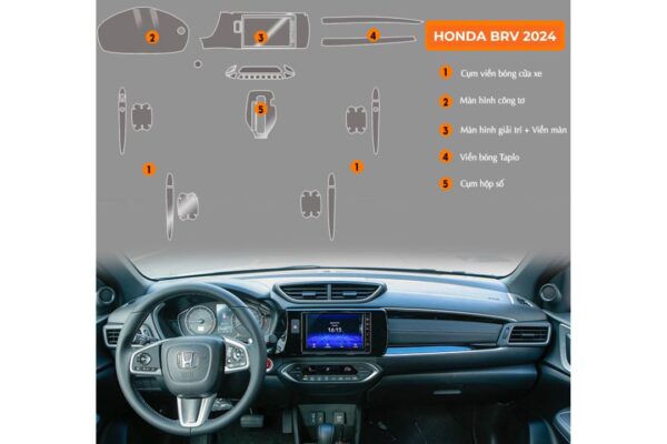Dán PPF nội thất xe Honda BRV 2024
