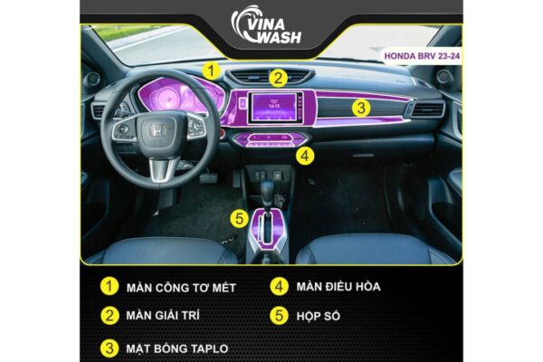 Dán PPF nội thất xe Honda BRV 2024