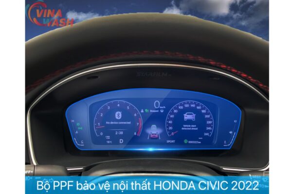 Dán PPF nội thất xe Honda Civic 2022 tại những vị trí nào