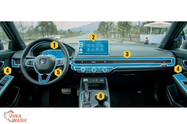 Dán PPF nội thất xe Honda Civic 2022