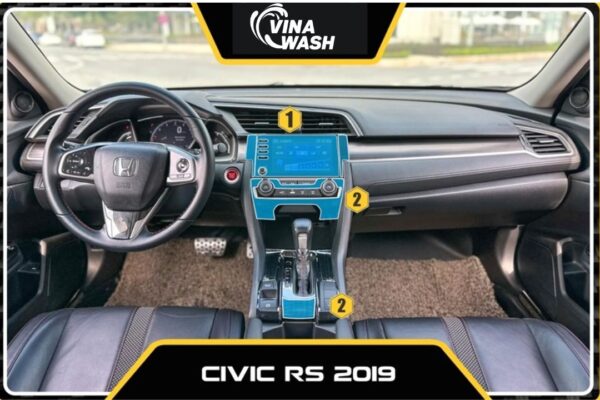 Dán PPF nội thất xe Honda Civic RS 2019