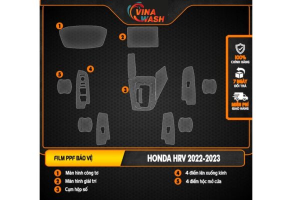 Dán PPF nội thất xe Honda HRV