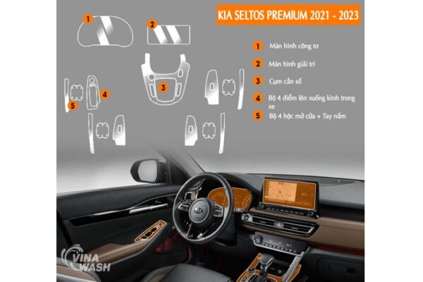 Dán PPF nội thất xe Kia Seltos