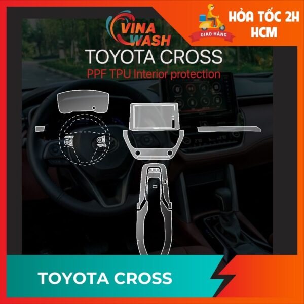 Dán PPF nội thất xe Toyota Cross