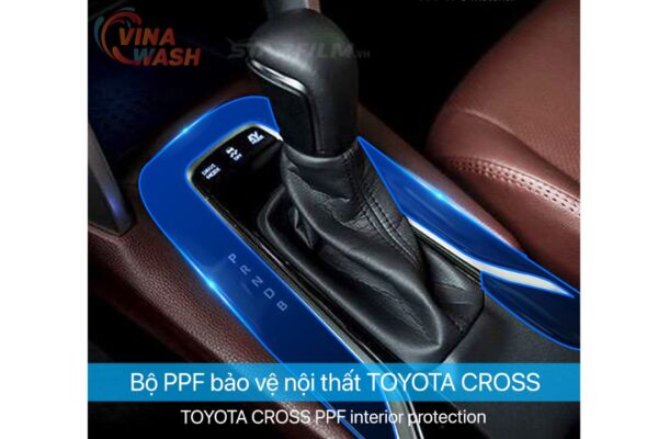 Dán PPF nội thất xe Toyota Cross tại những vị trí nào