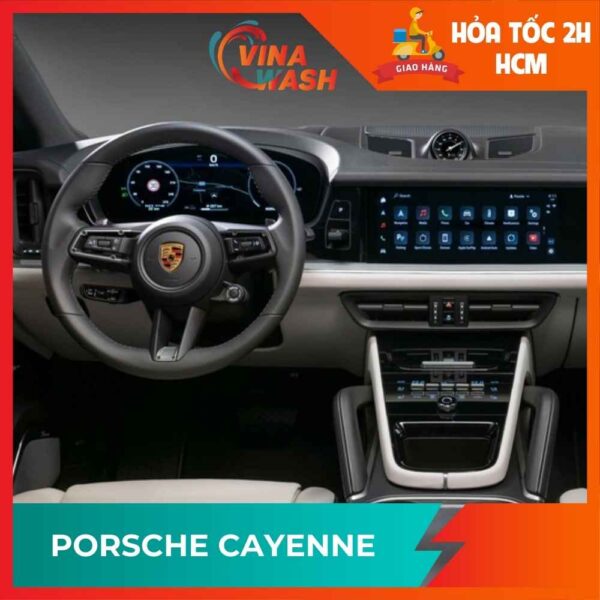 Dán PPF nội thất xe Porsche Cayenne
