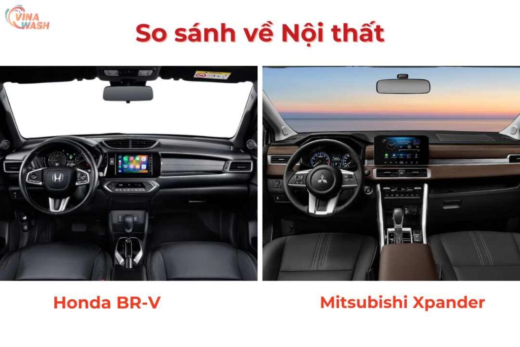 So Sánh Honda BR-V Và Xpander về nội thất