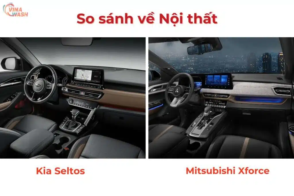 So Sánh Kia Seltos và Xforce về Nội thất