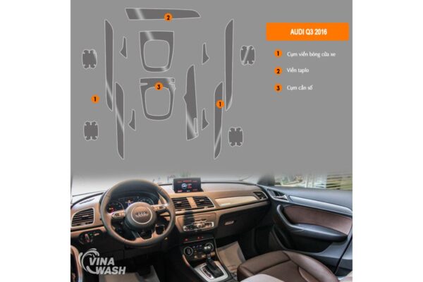 Vị trí Dán PPF nội thất xe Audi Q3
