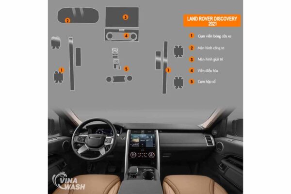 Vị trí Dán PPF nội thất xe Discovery