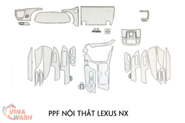 Vị trí Dán PPF nội thất xe Lexus NX