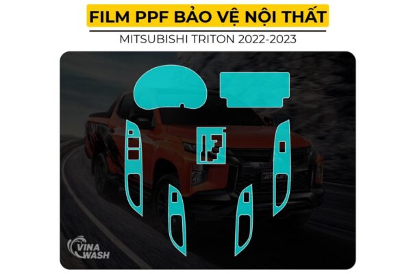 Vị trí Dán PPF nội thất xe Mitsubishi Triton