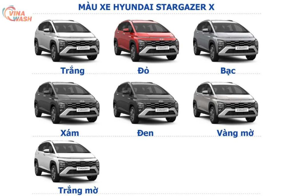 Màu sắc Hyundai Stargazer X