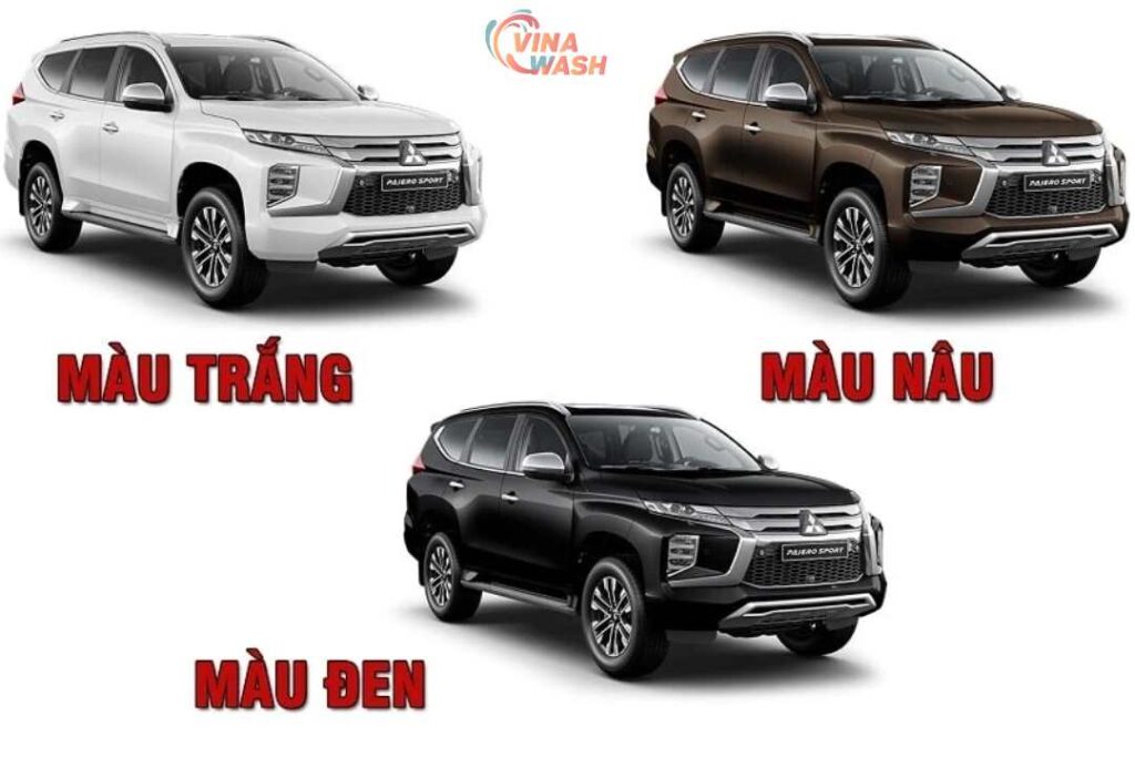 Màu sắc Mitsubishi Pajero Sport