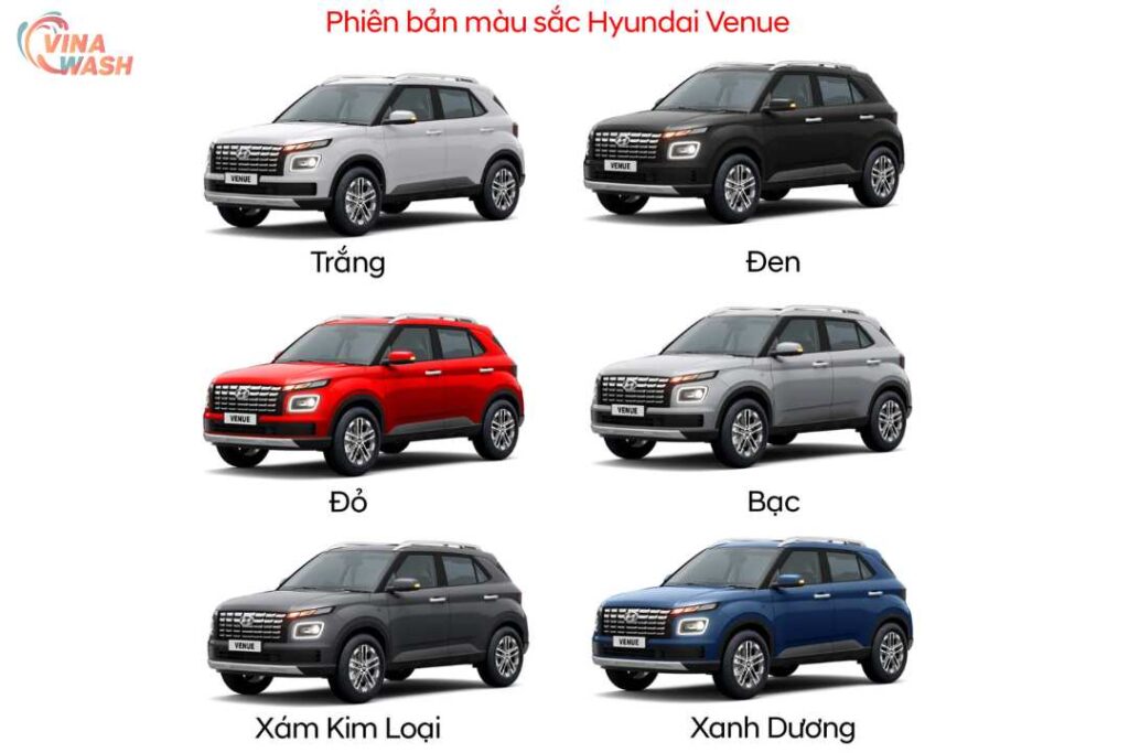 Màu sắc xe Hyundai Venue