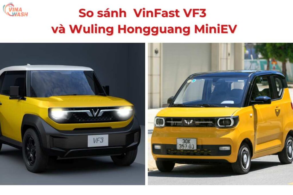 So sánh chi tiết ô tô điện mini VinFast VF3 của Việt Nam và Wuling Hongguang MiniEV từ Trung Quốc