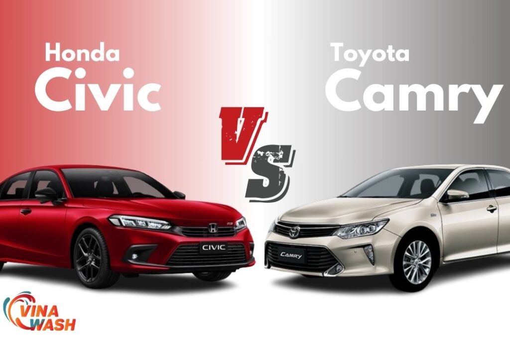 So sánh Honda Civic và Toyota Camry chi tiết