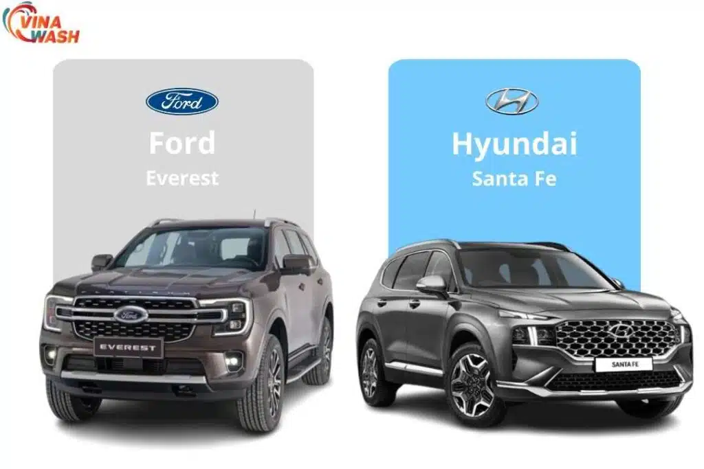 So sánh Hyundai Santa Fe và Ford Everest