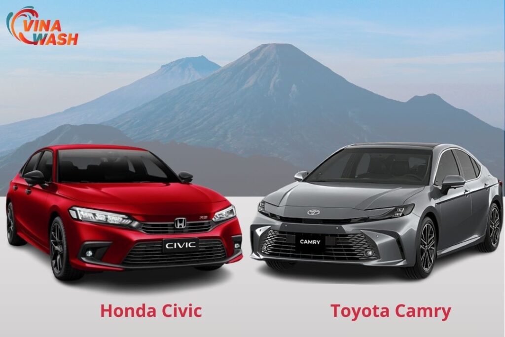 So sánh Honda Civic và Toyota Camry về ngoại thất