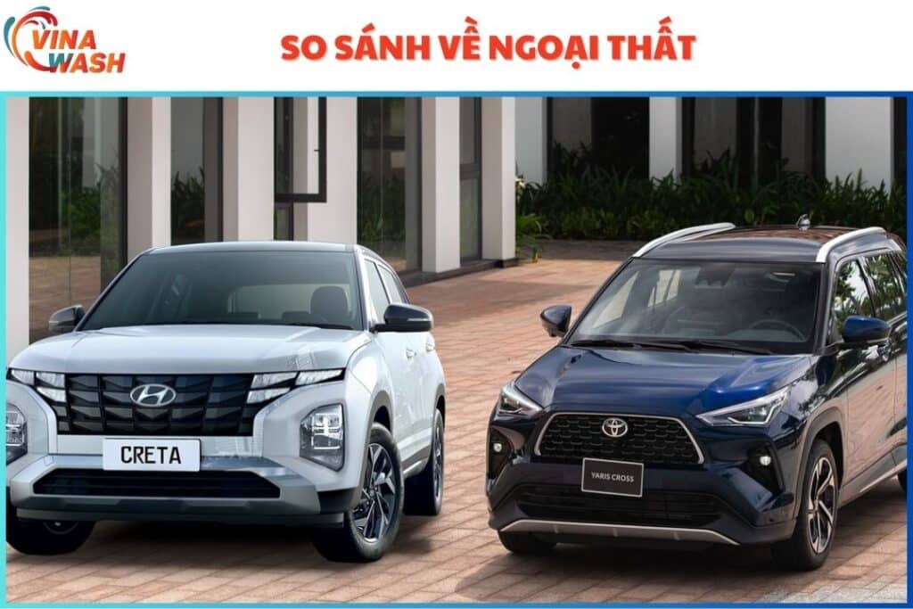 So sánh Hyundai Creta và Toyota Yaris Cross về ngoại thất