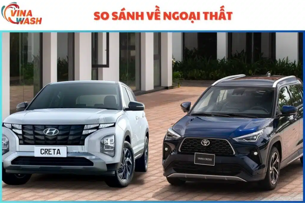 So sánh Hyundai Creta và Toyota Yaris Cross về ngoại thất