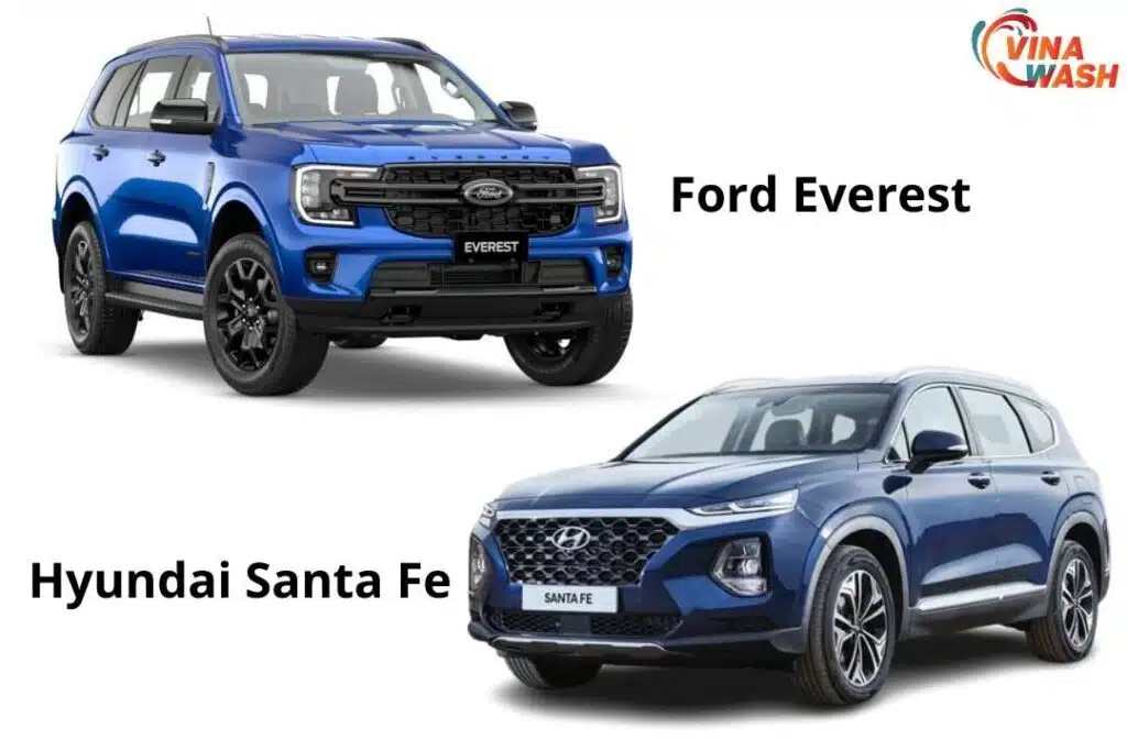 So sánh Hyundai Santa Fe và Ford Everest: Ngoại thất