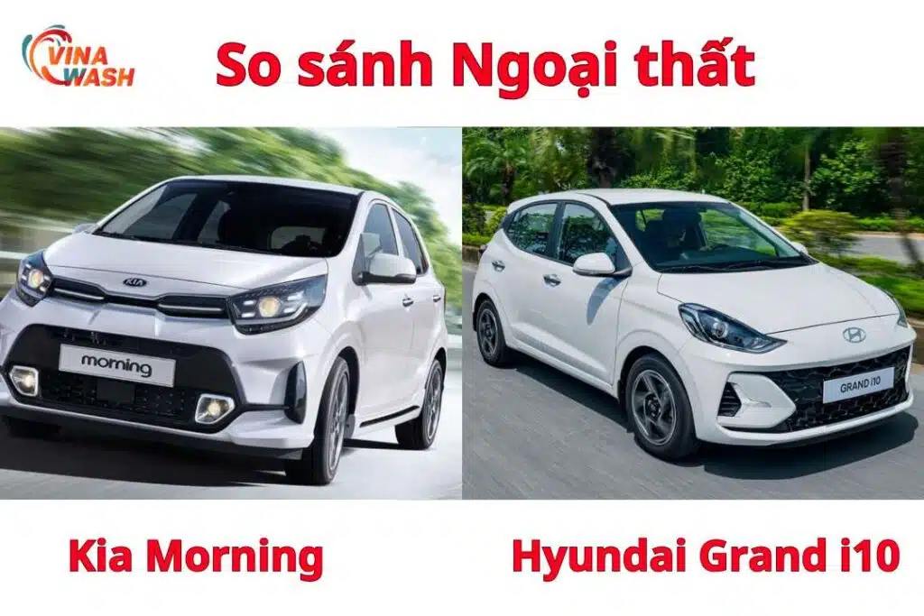 So sánh Kia Morning và Hyundai Grand i10: Thiết kế ngoại thất