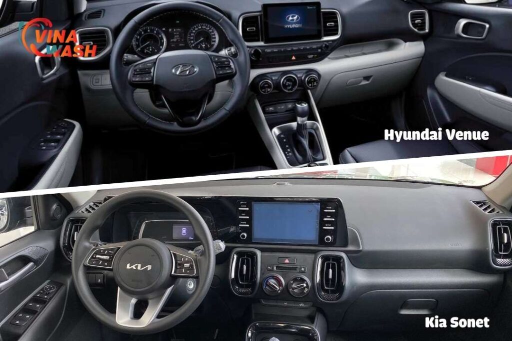 So sánh Hyundai Venue và Kia Sonet: Nội thất & Tiện nghi – Đâu là lựa chọn tối ưu hơn?