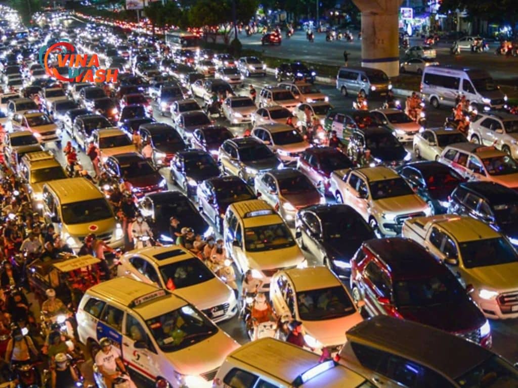 ách tắc giao thông làm tuổi thọ má phanh bị giảm