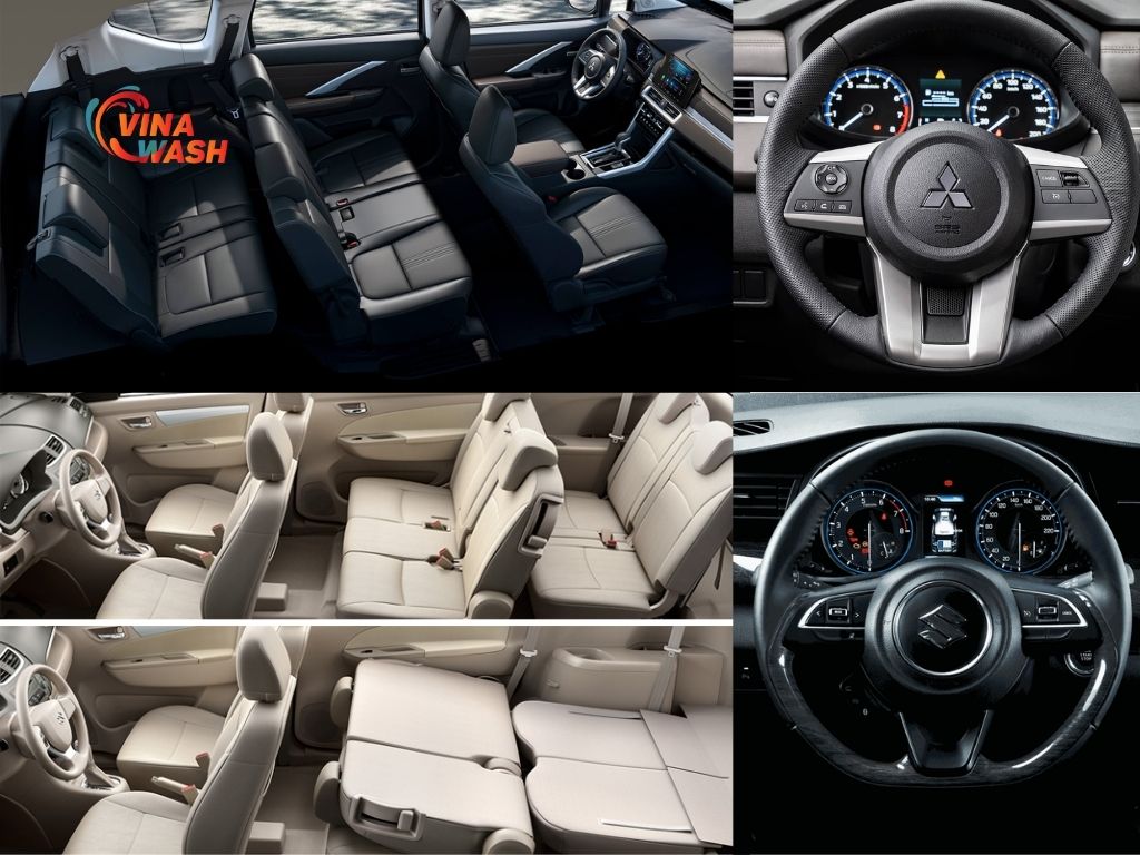 Nội thất của Suzuki Ertiga màu kem làm cho không gian xe  thoáng sạch sẽ và sang trọng hơn