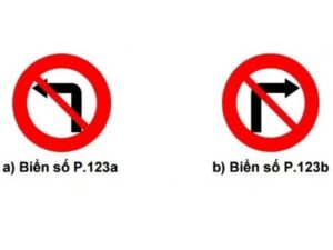 Biển số P.123a và P.123b