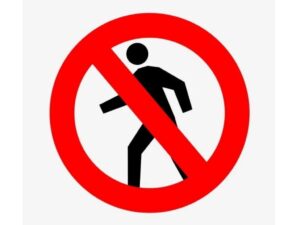 Biển báo cấm người đi bộ P.112