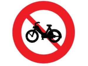 Biển cấm xe gắn máy