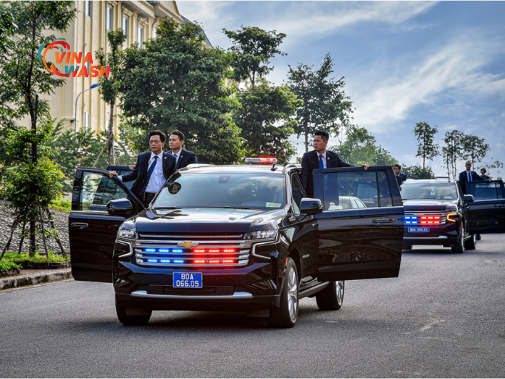  Mẫu Suburban này thường xuyên xuất hiện trong các đoàn xe hộ tống nguyên thủ quốc gia
