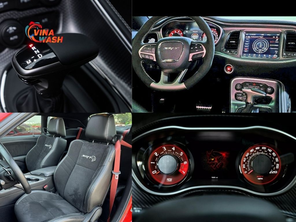 Nội thất rộng rãi và đầy đủ tiện nghi công nghệ Dodge Challenger