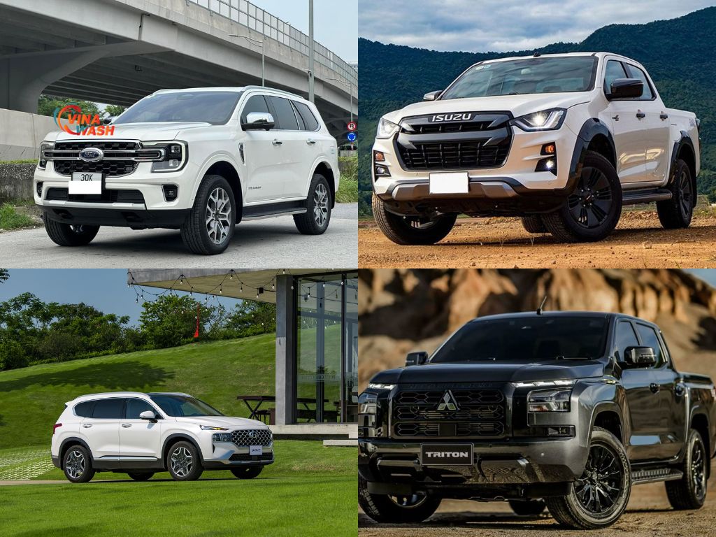 Các xe sử dụng động cơ Diesel đa số là xe bán tải hoặc xe lớn, mạnh